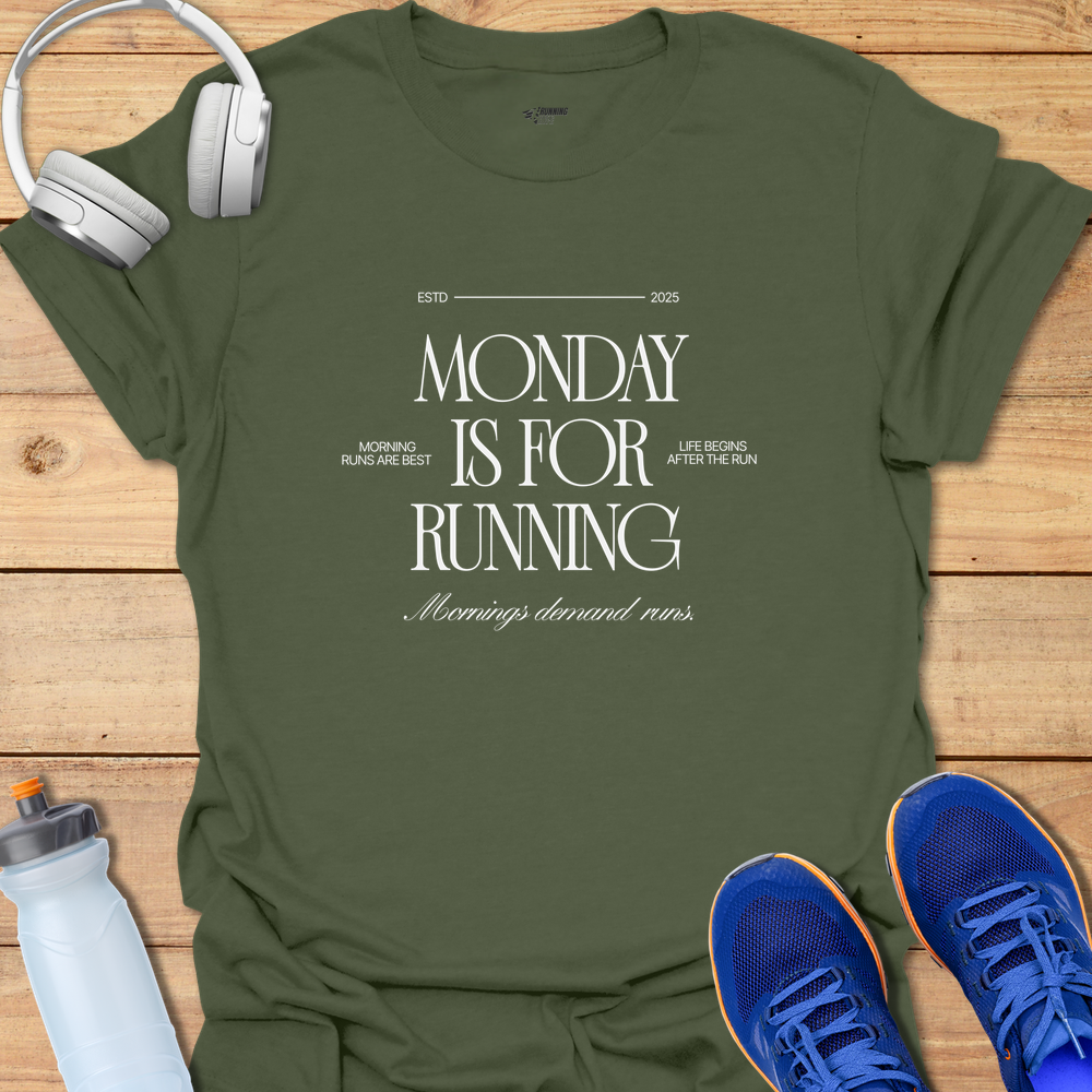 Monday Runs - Military Green