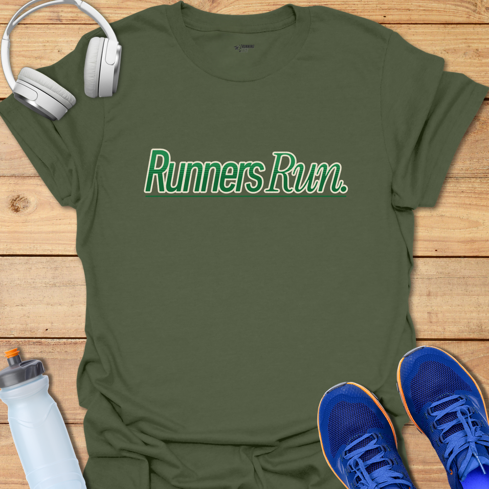 Runners Run. - Military Green