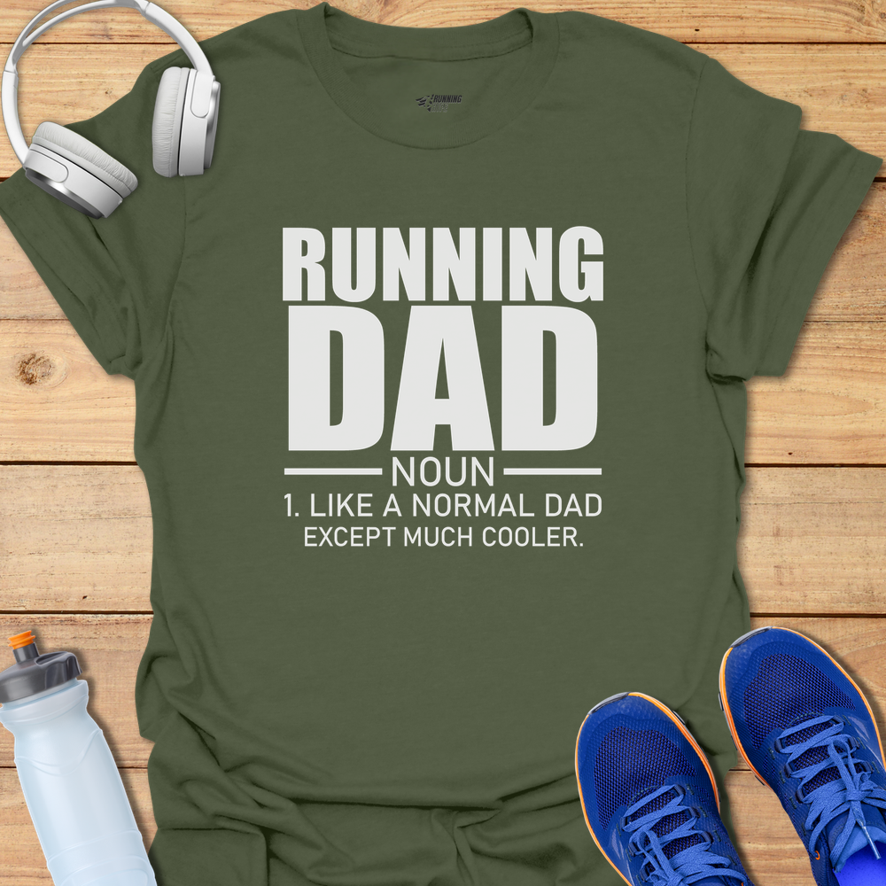Running Dad Noun - Military Green
