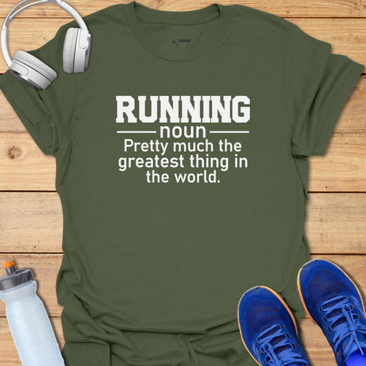Running Noun - Military Green
