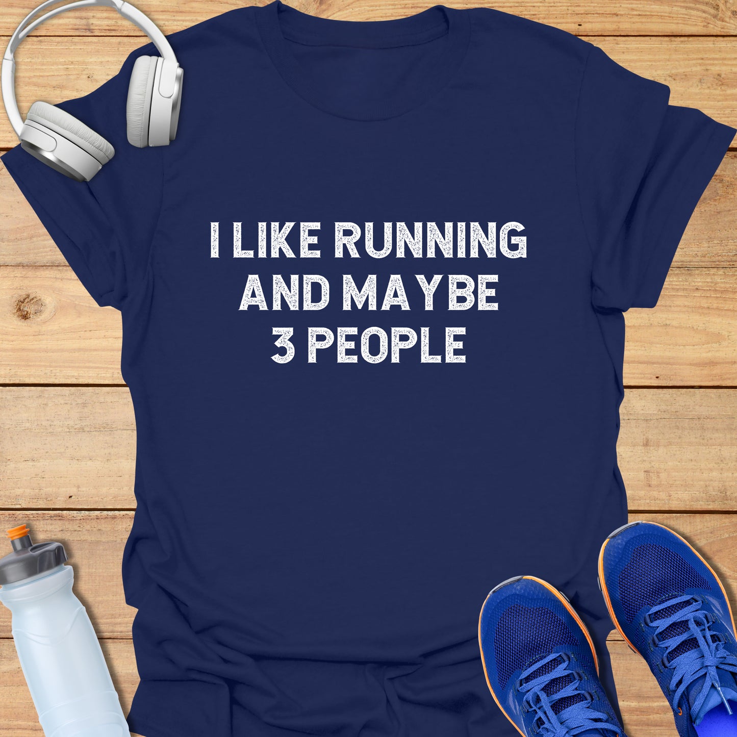 i like running and maybe 3 people