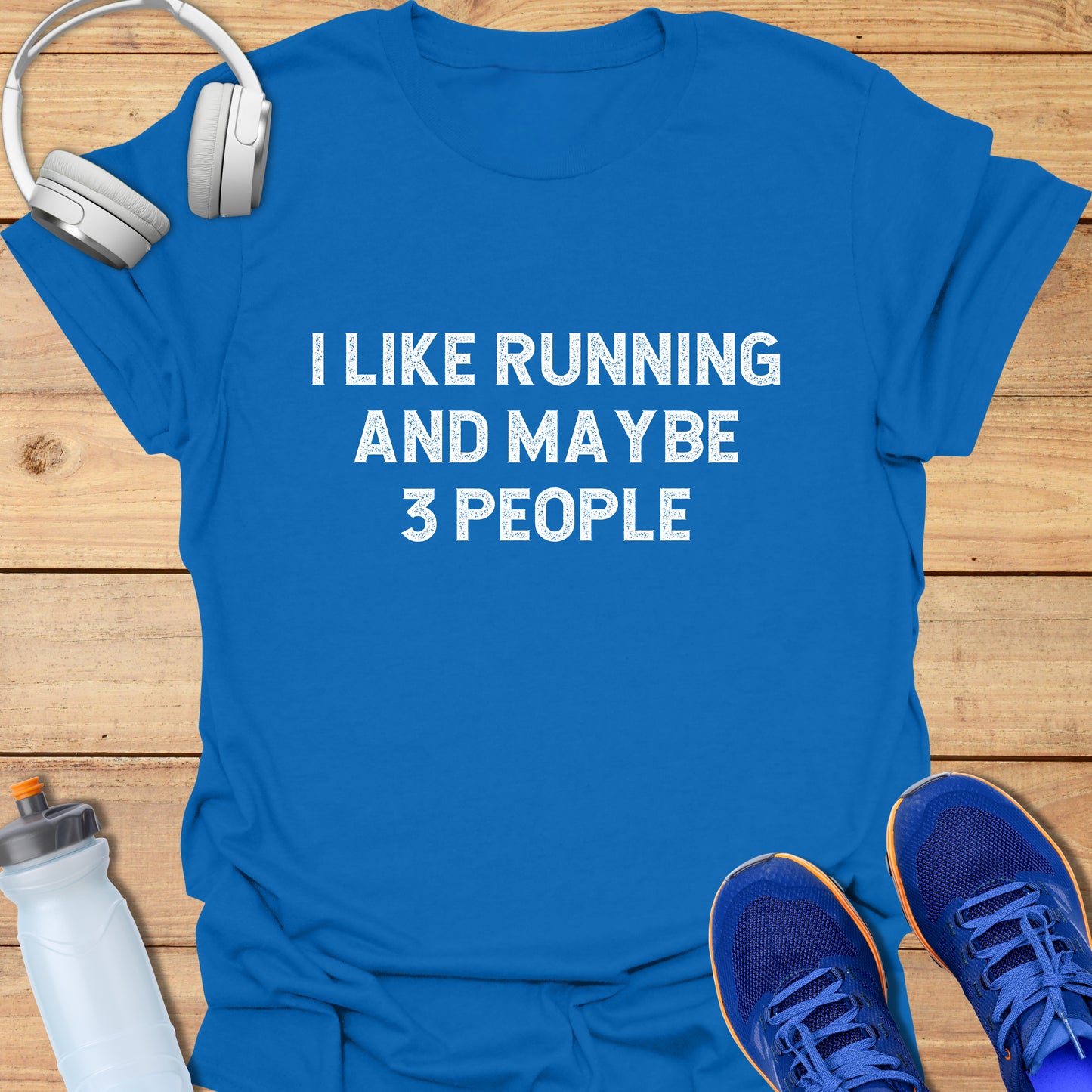 i like running and maybe 3 people