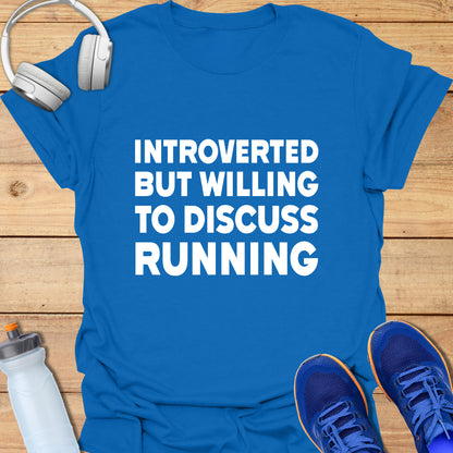 Introverted but will discuss running