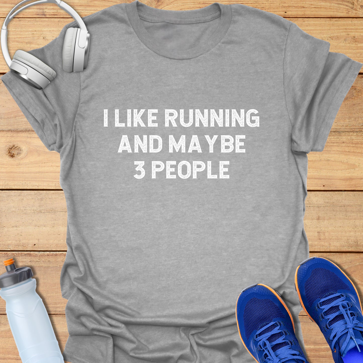 i like running and maybe 3 people